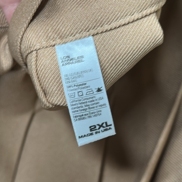 Los Angeles Apparel Tennis Skirt in Khaki Size 2XL - Picture 4 of 4